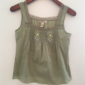Free People green top